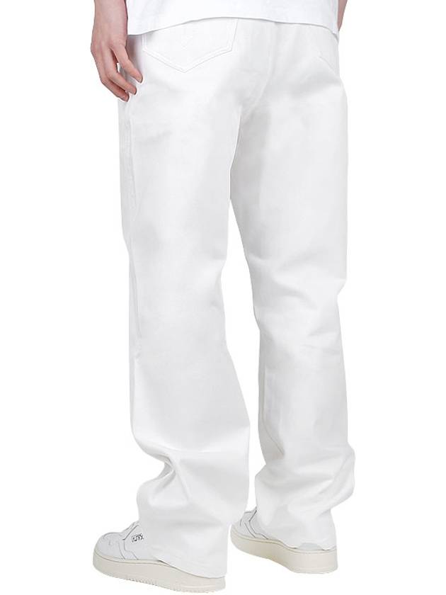 Alex Fit Straight Jeans White - AMI - BALAAN 5