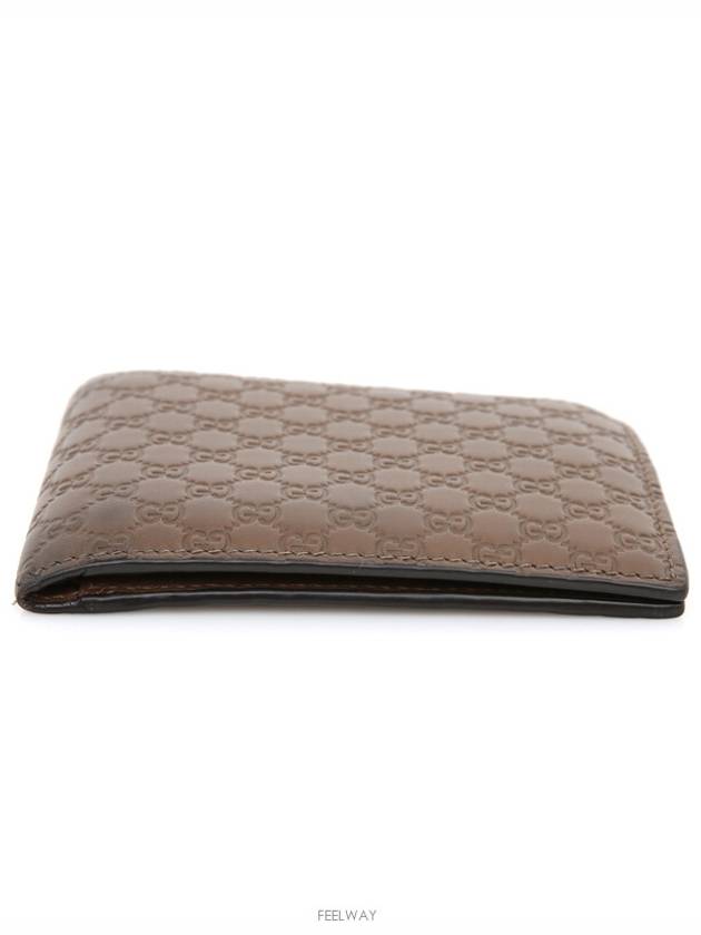 Classic Microshima Seama Half Wallet Brown 260987 - GUCCI - BALAAN 5