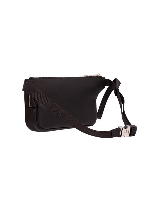 Roma Leather Belt Bag Black - FENDI - BALAAN 3