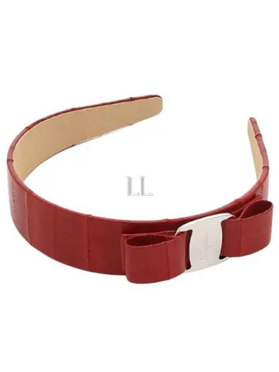 Vara Bow Hairband Red - SALVATORE FERRAGAMO - BALAAN 2