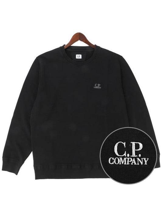 Logo Print Sweatshirt Black - CP COMPANY - BALAAN 2