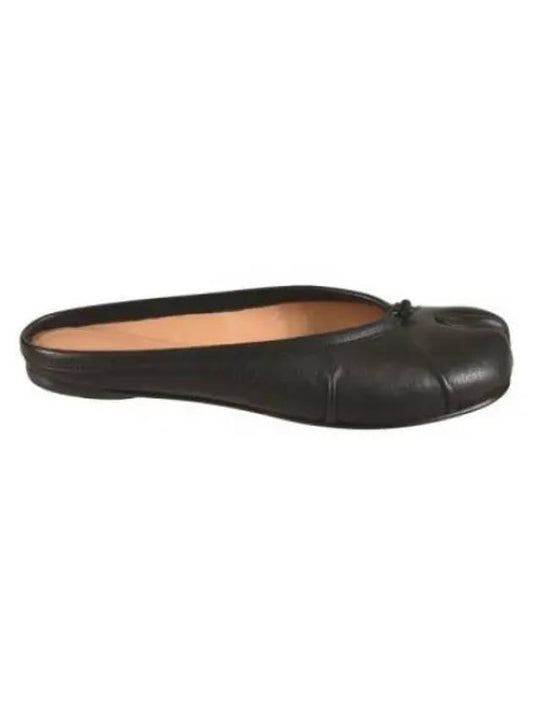 Tabi Leather Flats Mule Black - MAISON MARGIELA - BALAAN 2