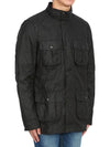 Corbridge Wax Zip-Up Jacket Black - BARBOUR - BALAAN 5