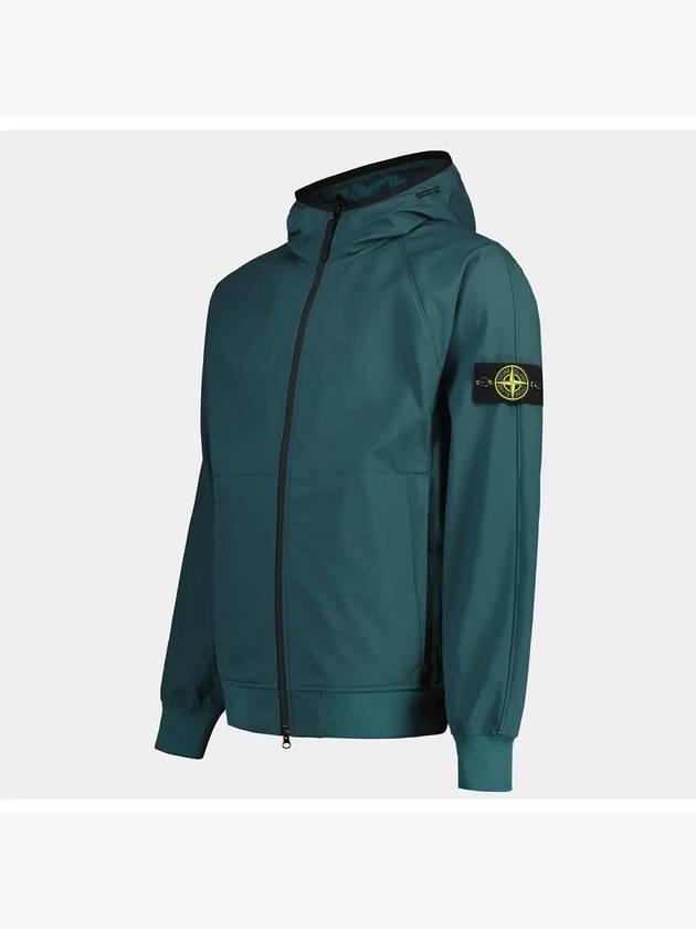 Soft Shell Technology Wappen Patch Track Jacket Dark Green - STONE ISLAND - BALAAN 3