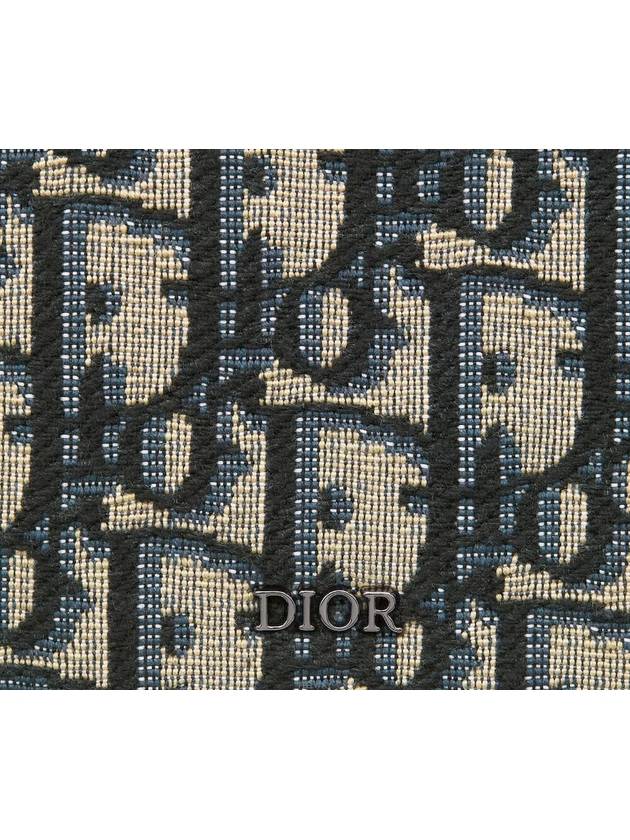 A5 Triangle Pouch Beige Black Dior Oblique - DIOR - BALAAN 5