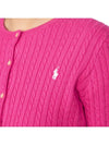 Kids Cable Cardigan 313543047058 PINK Adults can wear - POLO RALPH LAUREN - BALAAN 7