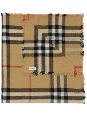 Vintage Check Wool Scarf Archive Beige - BURBERRY - BALAAN 1