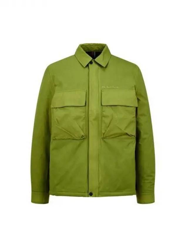 PS Nylon Ripstop Overshirt Jacket Dark Yellow Green 271547 - PAUL SMITH - BALAAN 1