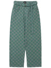 Checkerboard Wide Jean Mint - AJOBYAJO - BALAAN 1