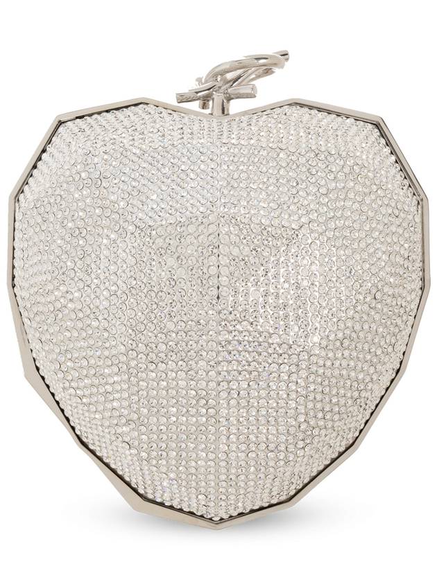 Jimmy Choo ‘Faceted Heart’ Shoulder Bag, Women's, Silver - JIMMY CHOO - BALAAN 3