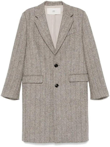 Herringbone Single Coat Grey - AMI - BALAAN 1