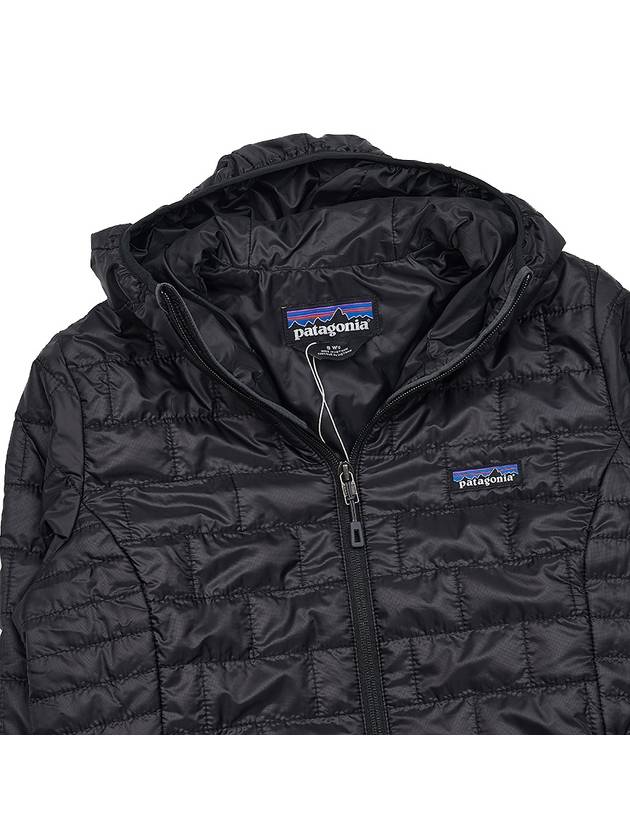 Women's Nano Puff Hooded Jacket Black - PATAGONIA - BALAAN 9