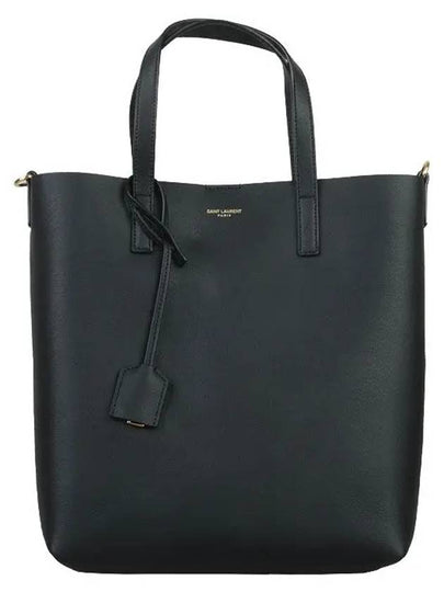 Shopping Toy Supple Leather Tote Bag Black - SAINT LAURENT - BALAAN 2