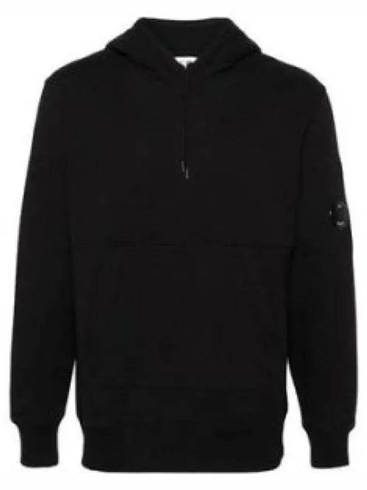 Diagonal Raised Fleece Hoodie Black - CP COMPANY - BALAAN 2