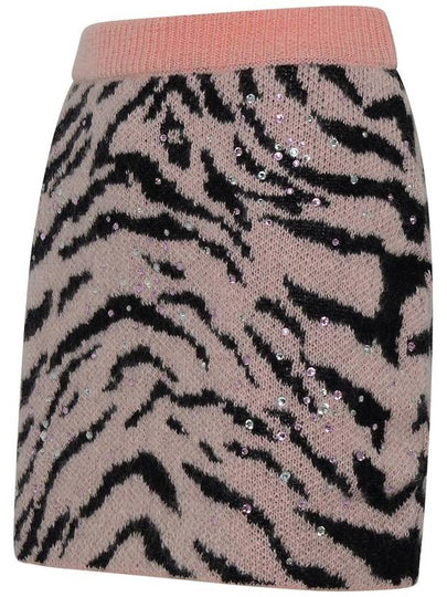 Alessandra Rich Pink Mohair Blend Miniskirt - ALESSANDRA RICH - BALAAN 2