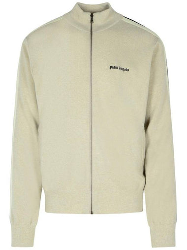 Palm Angels 'Track' Grey Wool Blend Sweatshirt - PALM ANGELS - BALAAN 1