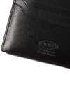 Metal T Logo Leather Card Wallet Black - TOD'S - BALAAN 5