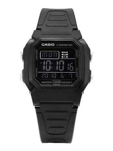 W 800H 1BVDF Digital Square Sports Urethane Watch - CASIO - BALAAN 1