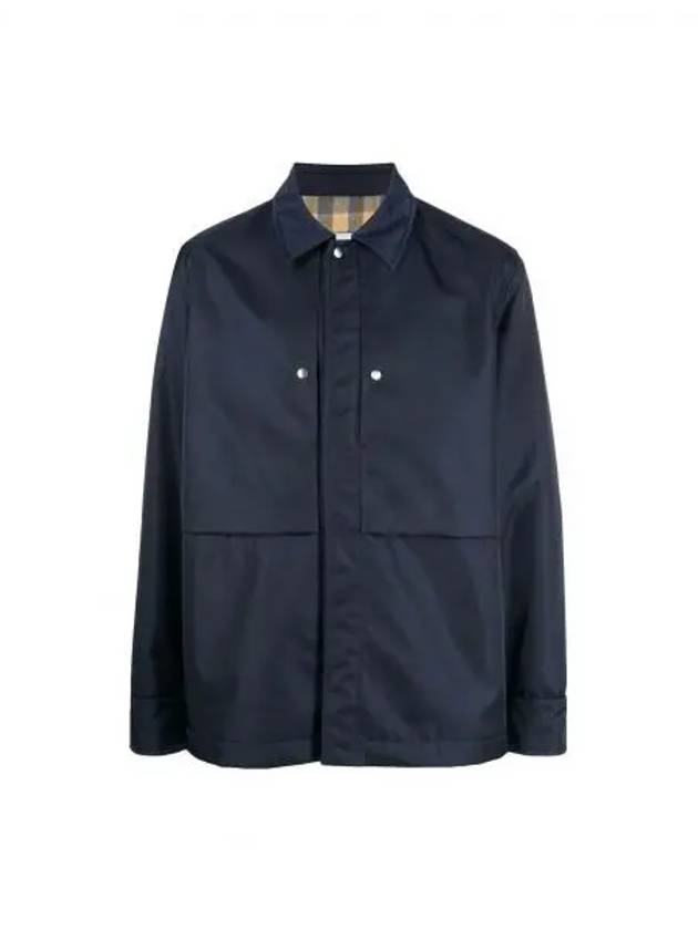 Press Stud Shirt Jacket Navy - JIL SANDER - BALAAN 2