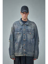 Graffiti Denim Jacket Blue - BALENCIAGA - BALAAN 2