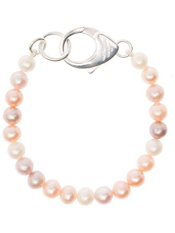 Silver Bracelet With Mixed Pink Freshwater Pearls Woman - HATTON LABS - BALAAN 1