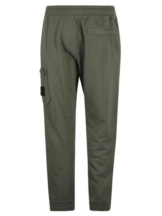 Compass Patch Cotton Jersey Track Pants Dark Green - STONE ISLAND - BALAAN 5