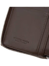 Cassette Zip Around Leather Half Wallet Brown - BOTTEGA VENETA - BALAAN 10