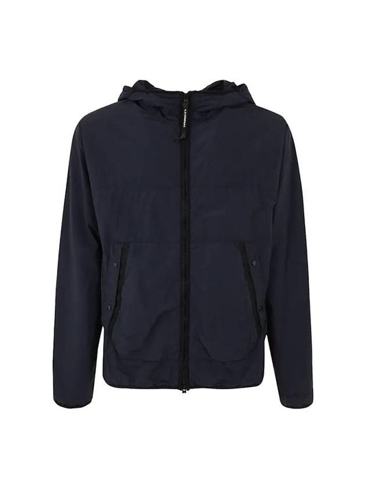 Goggles Polyamide Hooded Jacket Navy - CP COMPANY - BALAAN 1