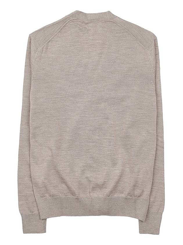 Fox Head Patch Classic Cardigan Beige Melange - MAISON KITSUNE - BALAAN 3