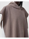 Wool Poncho Dove Grey - FENDI - BALAAN 3