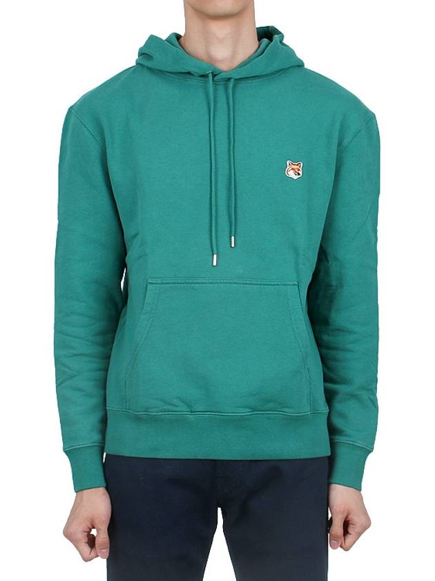 Fox Head Patch Regular Hoodie Pine Green - MAISON KITSUNE - BALAAN 3