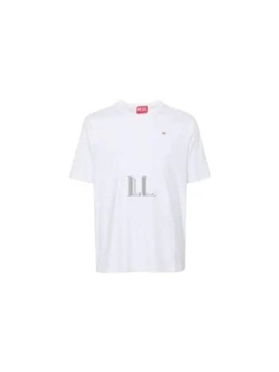 T Adjust Microdiv Short Sleeve T-Shirt White - DIESEL - BALAAN 2