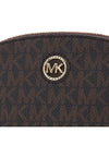 Heritage Large Logo Zip Pouch Bag Brown - MICHAEL KORS - BALAAN 8