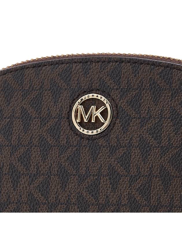 Heritage Large Logo Zip Pouch Bag Brown - MICHAEL KORS - BALAAN 8