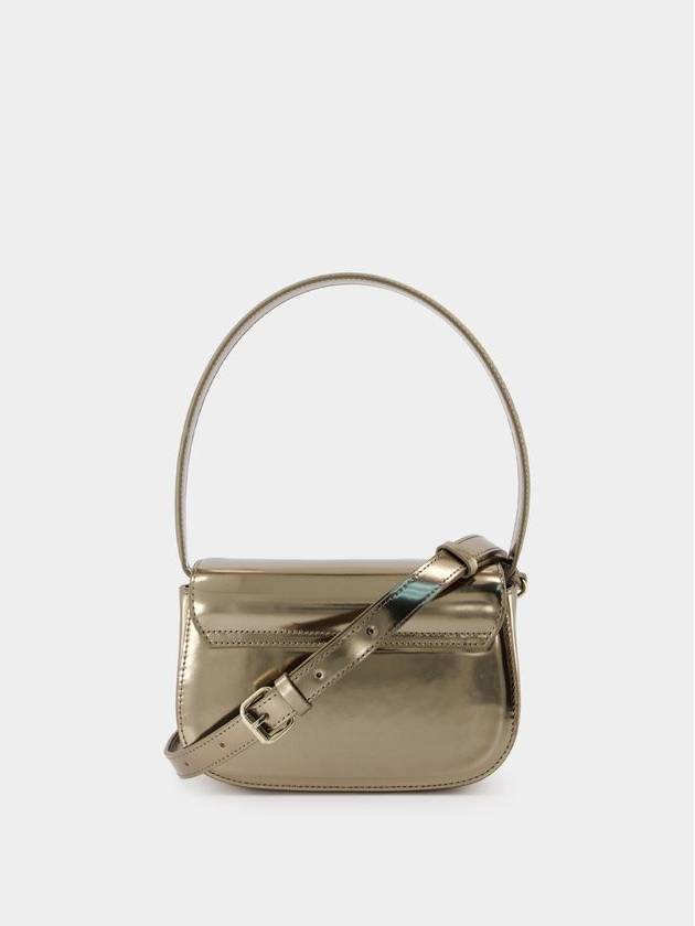 1DR Mirrored Leather Shoulder Bag Bronze - DIESEL - BALAAN 4