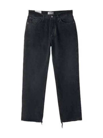 A Goldie Lana Cropped Mid Rise Denim Pants Washed Black Jeans - AGOLDE - BALAAN 1