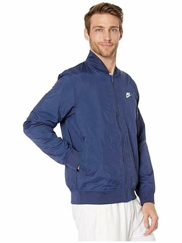 Men's Woven Player Bomber Jacket Navy - NIKE - BALAAN 5