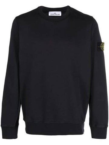 Compass Patch Crew Neck Sweatshirt Navy - STONE ISLAND - BALAAN 1