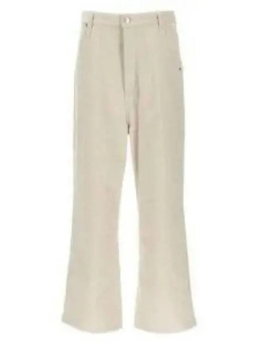 Corduroy Straight Pants Ivory - AMI - BALAAN 2