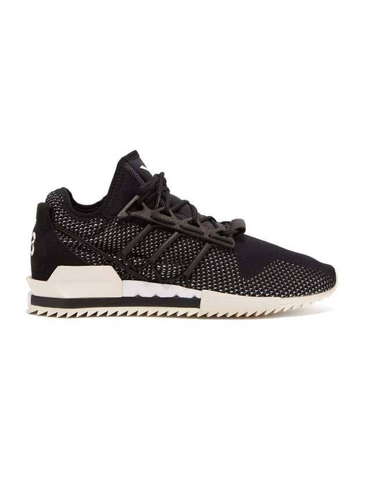 Harigane Logo Low Top Sneakers Black - Y-3 - BALAAN 1