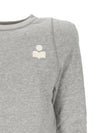 PrissaLogo Print Sweatshirt Grey - ISABEL MARANT - BALAAN 4