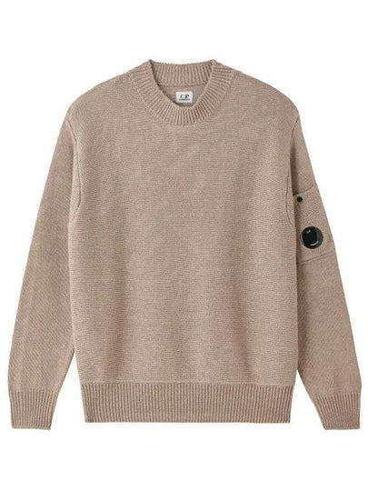 Compact Cotton Knit Top Beige - CP COMPANY - BALAAN 2