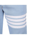 Men's Diagonal Stripe Waffle Track Pants Blue - THOM BROWNE - 8
