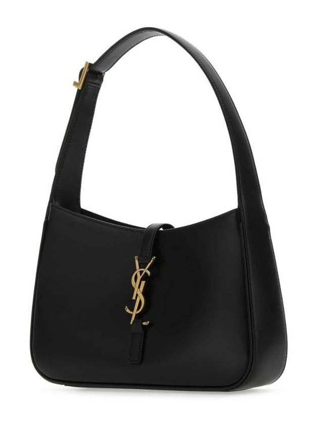 Le 5 A 7 Smooth Leather Hobo Shoulder Bag Black - SAINT LAURENT - BALAAN 3