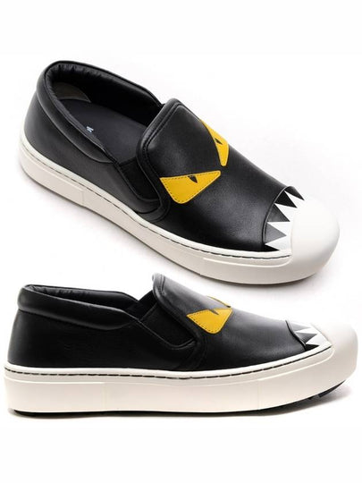 Women's Monster Slip-On Black - FENDI - BALAAN 2