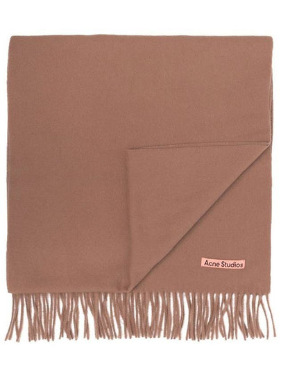 Wool Fringe Scarf Caramel Brown - ACNE STUDIOS - BALAAN 2