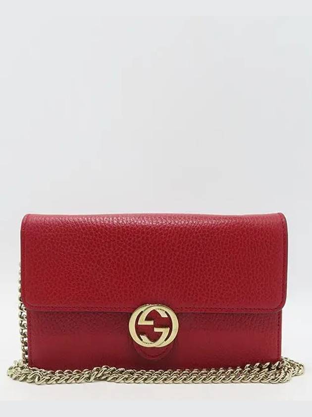 510314 Red leather GG interlocking WOC long wallet and mini crossbag - GUCCI - BALAAN 2