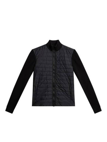 Women's Wren Knit Hybrid Zip-Up Jacket Black - J.LINDEBERG - BALAAN 2