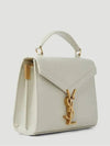 Casandra Monogram Mini Top Handle Cross Bag White - SAINT LAURENT - BALAAN 3