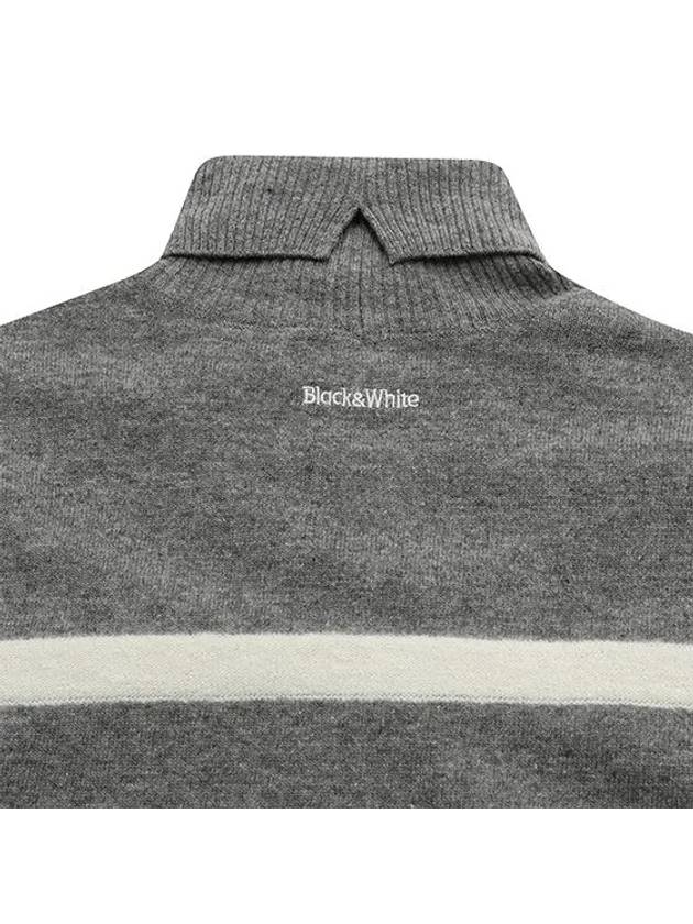 ST One Point Pullover 2603LXKWGREY - BLACK&WHITE - BALAAN 4